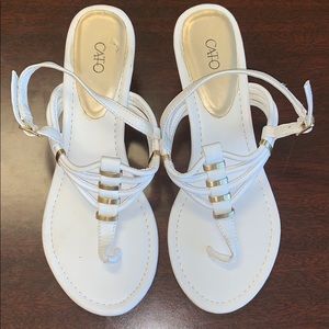 CATO white sandals